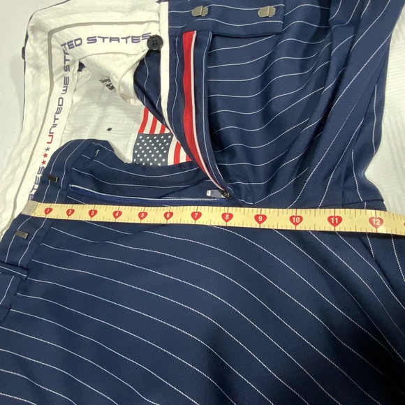 Ralph Lauren Blue and White Pinstriped Pants - 32X33.5 - Picture 4 of 15